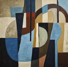 Convergenza blu, Pittura ad olio astratta, Espressionismo, Arte contemporanea