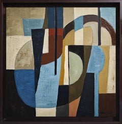 Convergenza blu, Pittura ad olio astratta, Espressionismo, Arte contemporanea