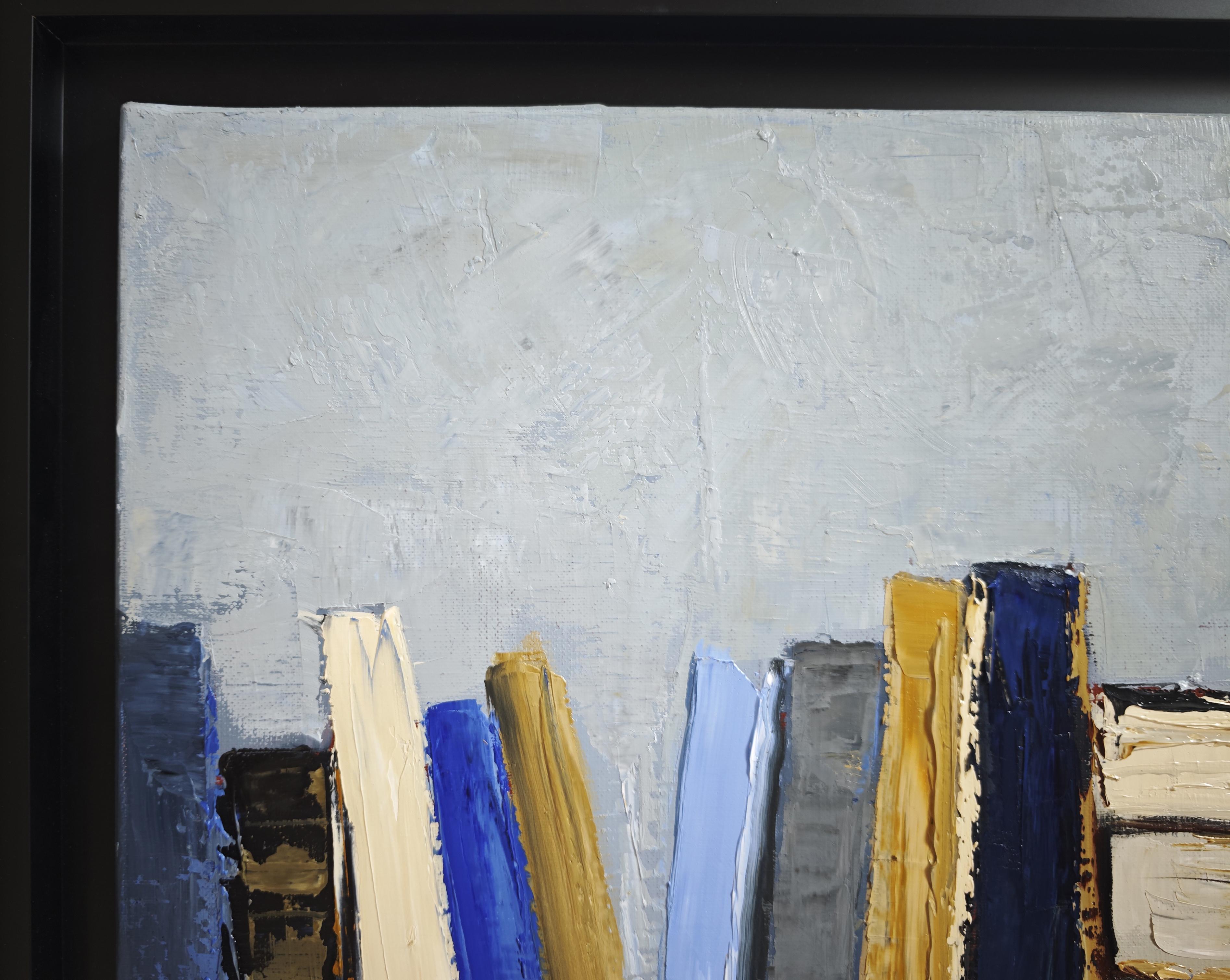 About the artist
Sophie Dumont is a French contemporary painter whose work reflects a deep engagement with memory, cultural heritage, and poetic abstraction. Born in Paris in 1964, she spent time living in the Caribbean, Spain, and Morocco before