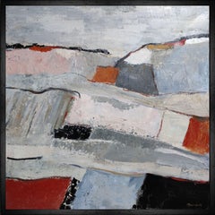 bocage normand, paysage abstrait expressionniste, huile sur toile, contemporain