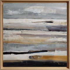Brume d'elegance: Abstract Landscape, Seaside, Contemporary, Modern , Framed