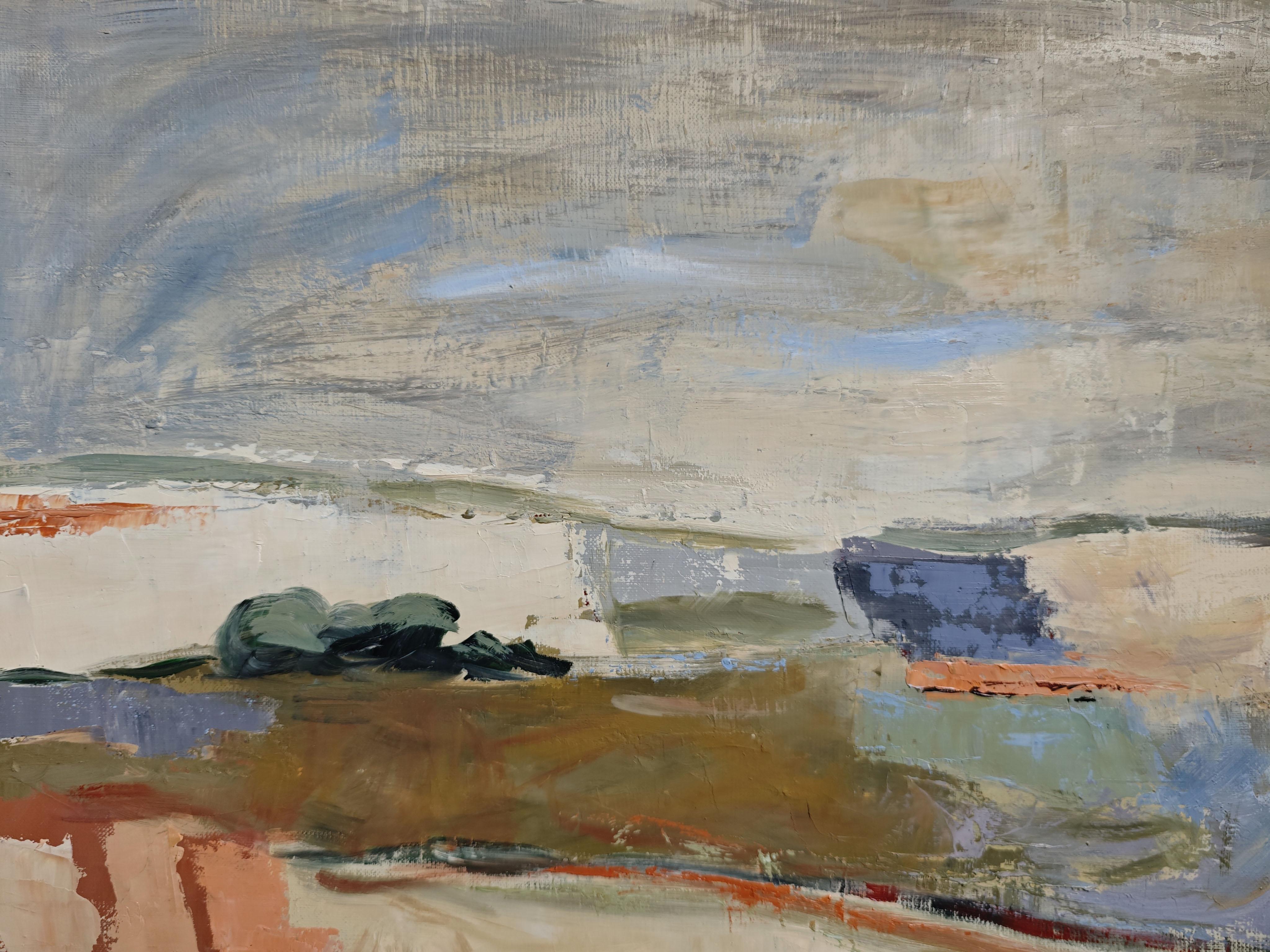 Sophie Dumont is a French contemporary painter whose work has been exhibited in museums and collected internationally. She is known for her deeply textured canvases that explore themes of memory, silence, and the architectural presence of books and