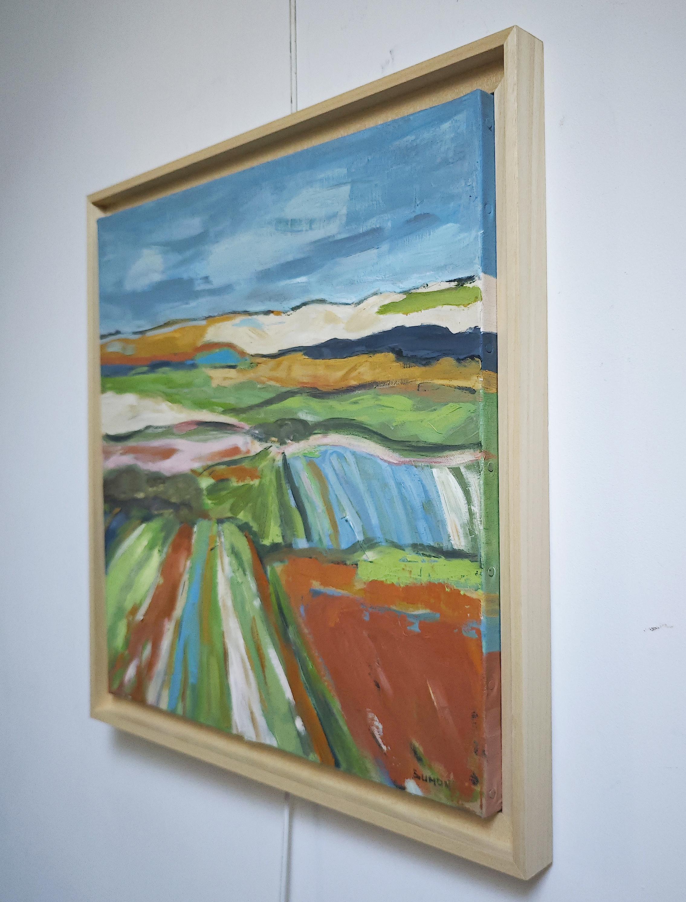 Cadence pastorale, Paesaggio astratto, Campagna, Francese moderno e contemporaneo in vendita 2