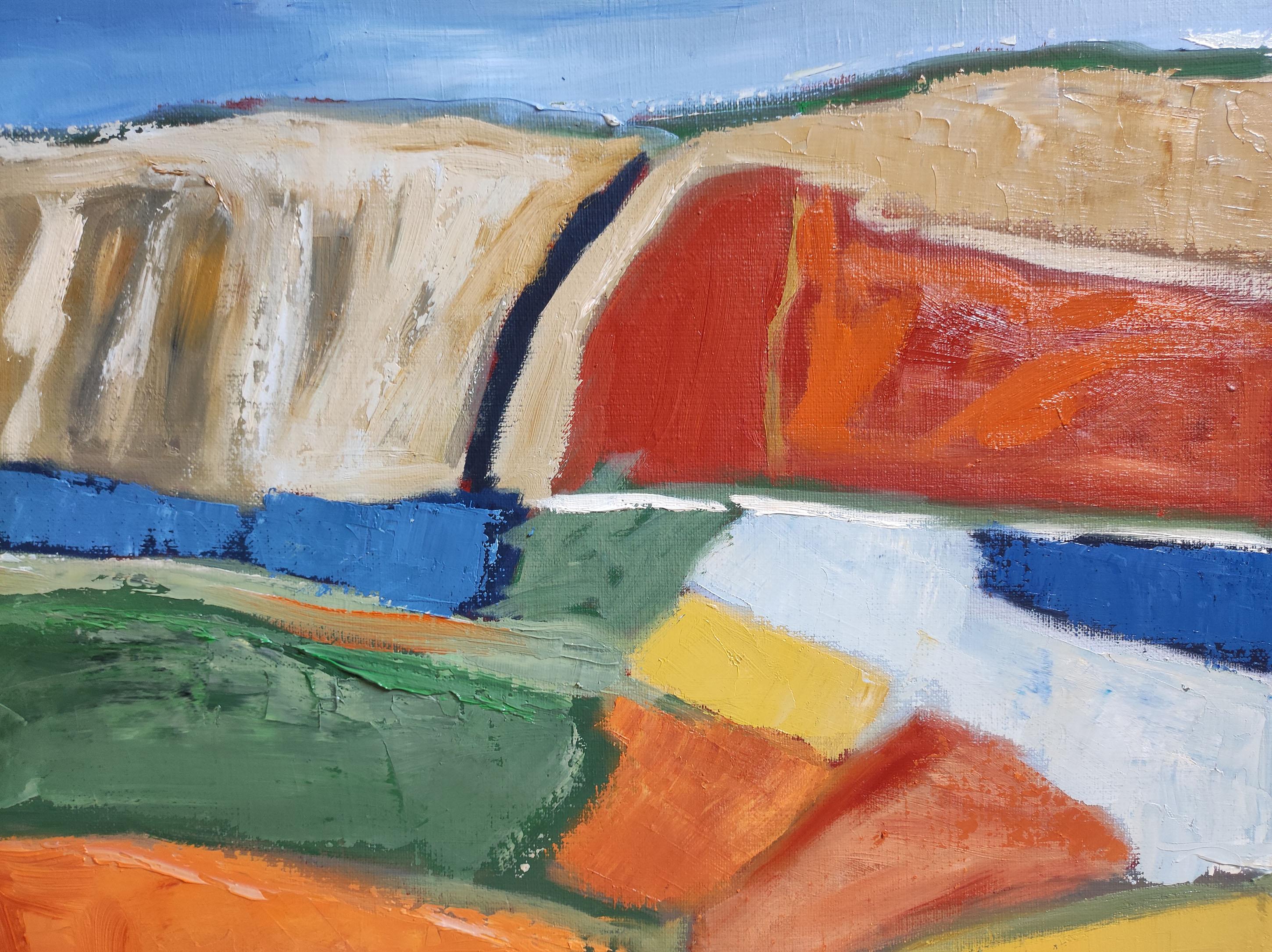 Chorus of Colors, Abstract Countryside Contemporary, multicolor Painting 2024s 3