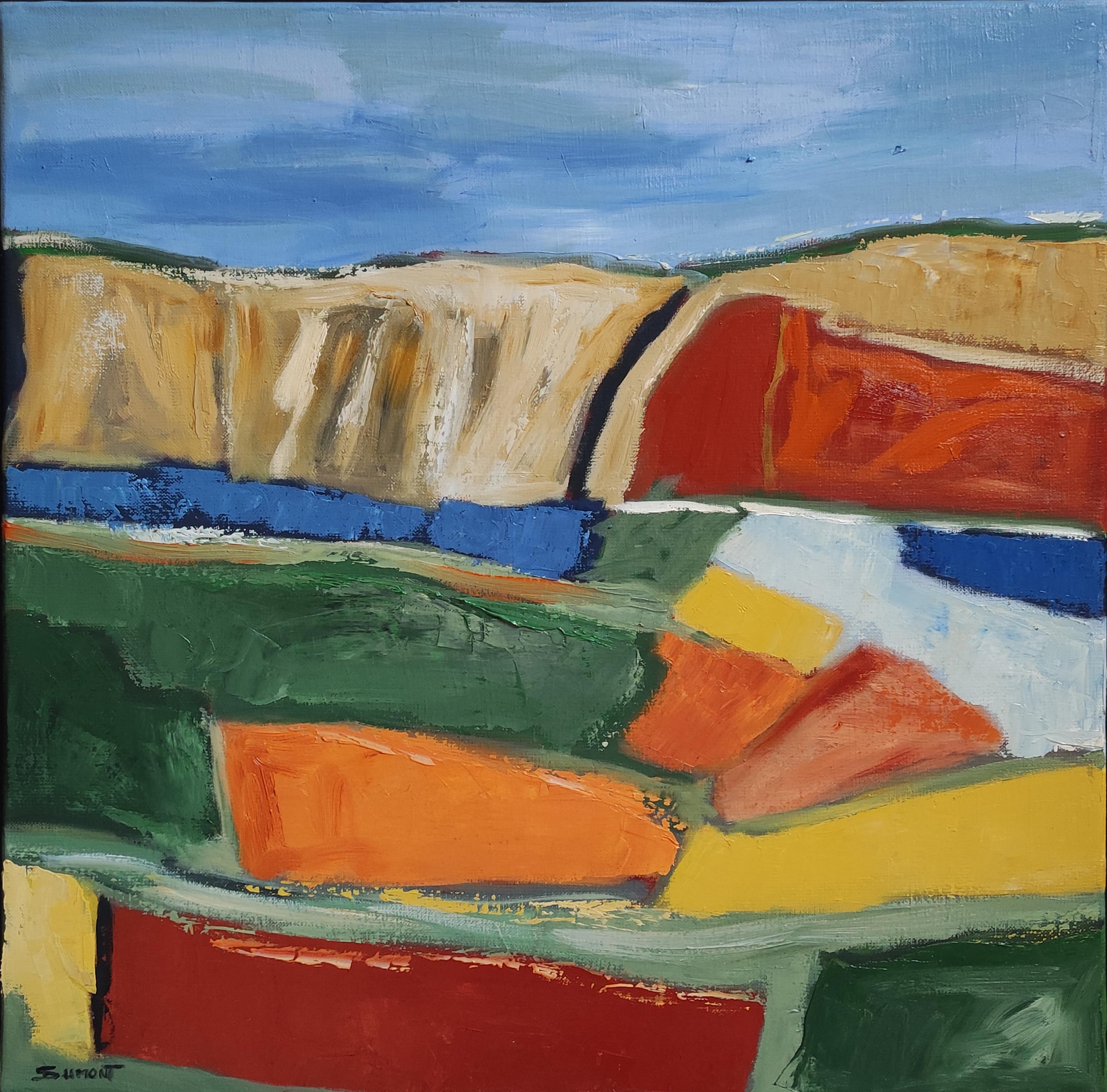 Chorus of Colors, Abstract Countryside Contemporary, multicolor Painting 2024s 6