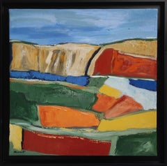 Chorus of Colors, Abstract Countryside Contemporary, multicolor Painting 2024s