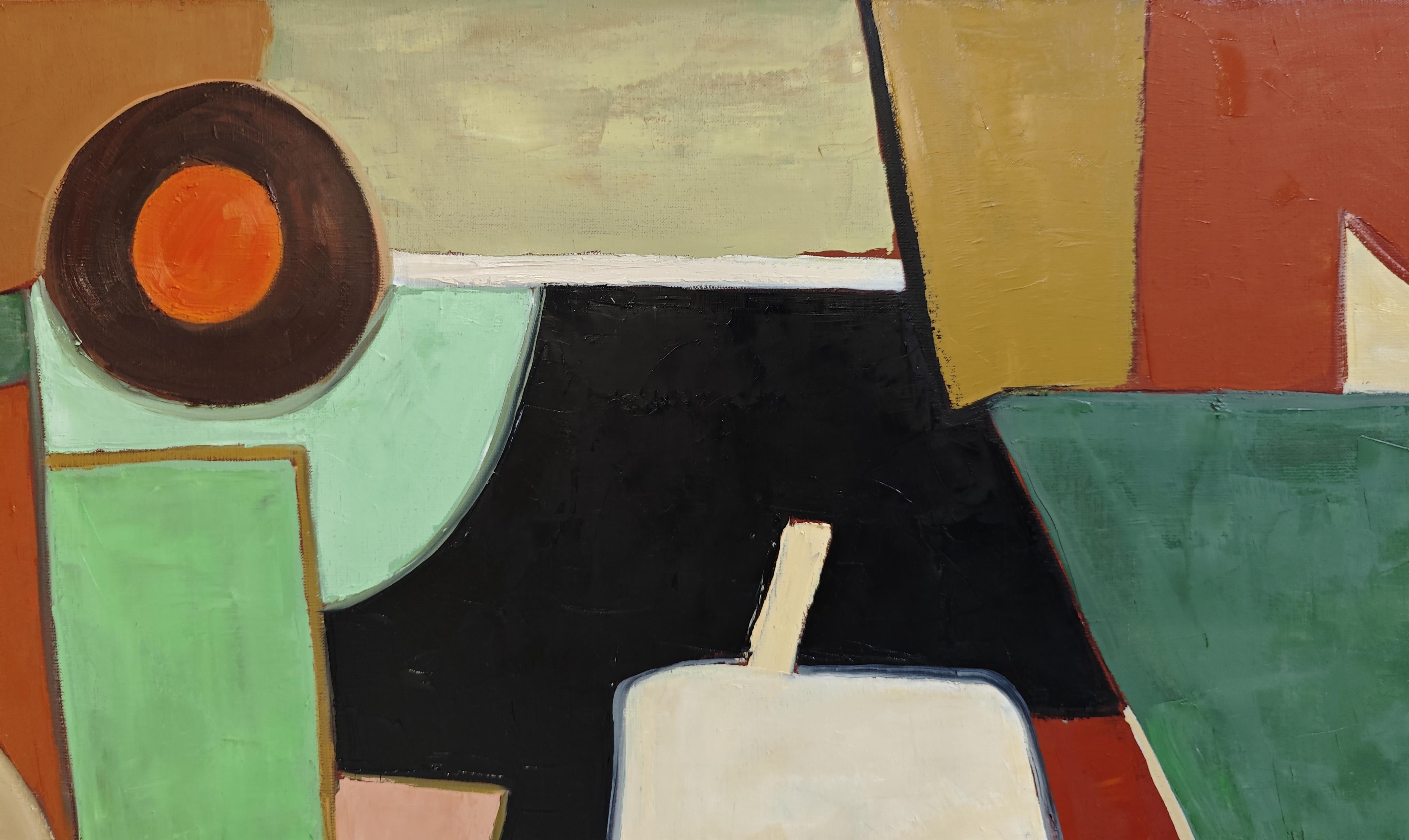 Choregraphie des formes- Großes abstraktes Gemälde - Öl -Zeitgenössische, französische Kunst im Angebot 2