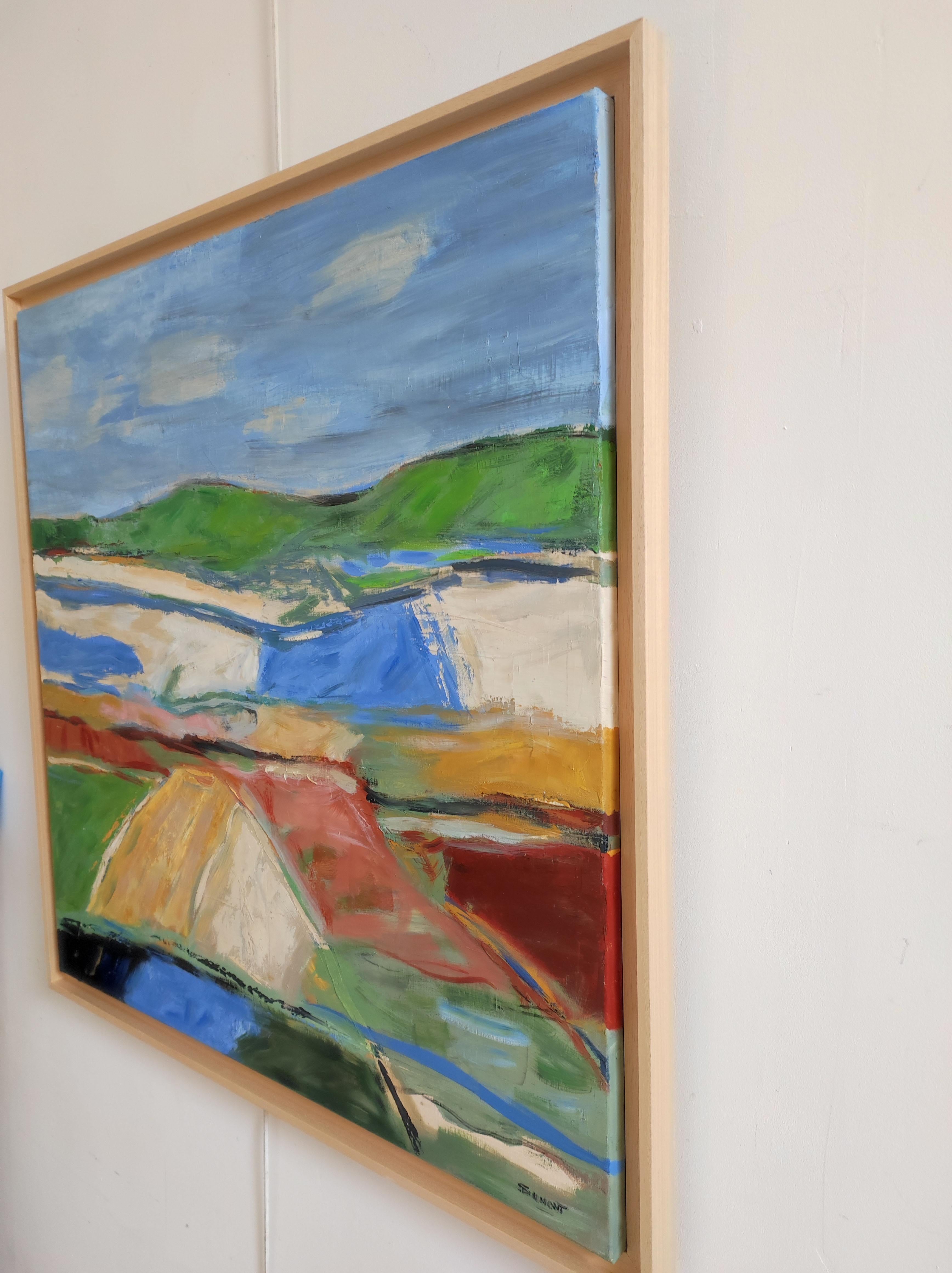 Paesaggio cromatico -Terres fauves,  Astratto, olio su tela, espressionista in vendita 8