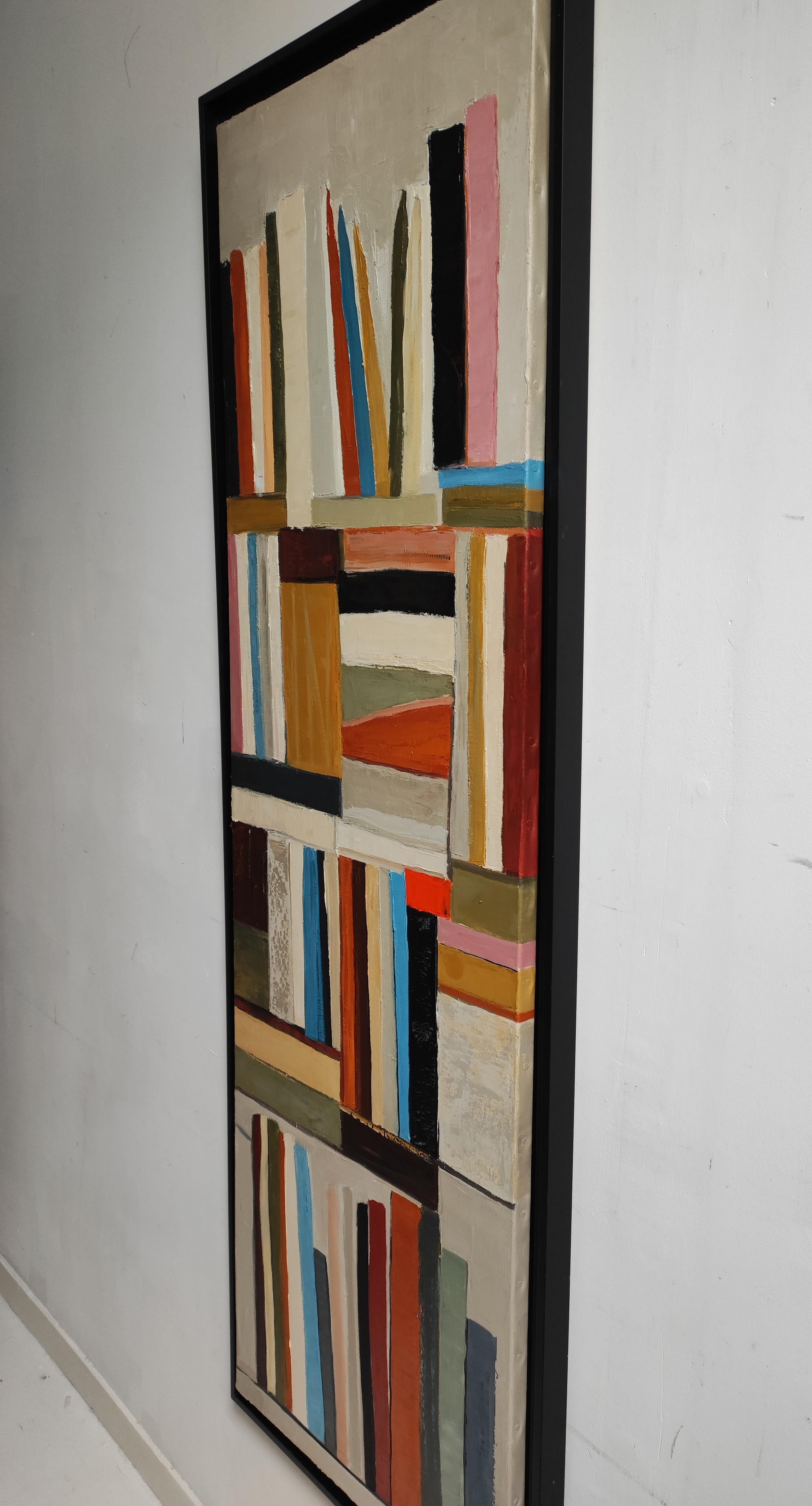 Palette de pensées, Astratto, Biblioteca nera, Espressionismo contemporaneo, Olio in vendita 2