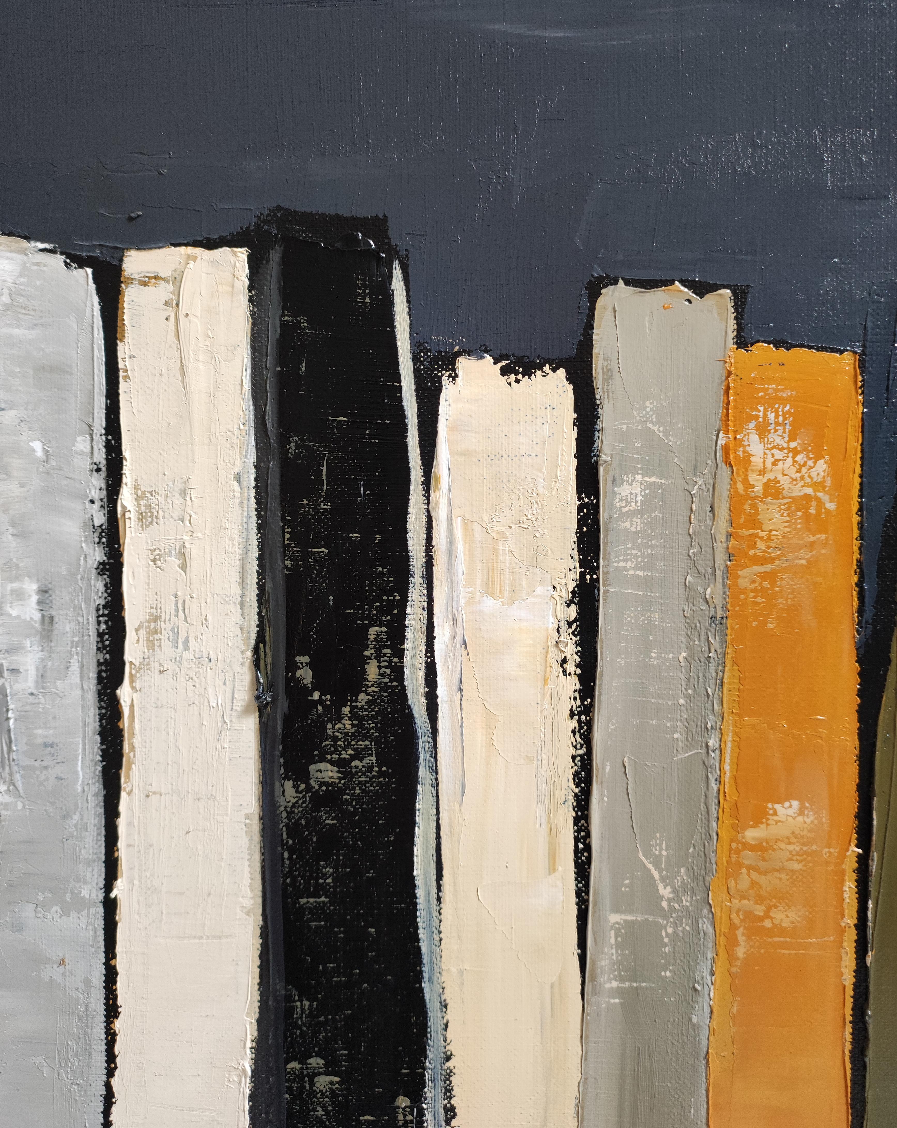 Chroniques de l'esprit, Astratto, Biblioteca nera, Espressionismo contemporaneo, Olio in vendita 12