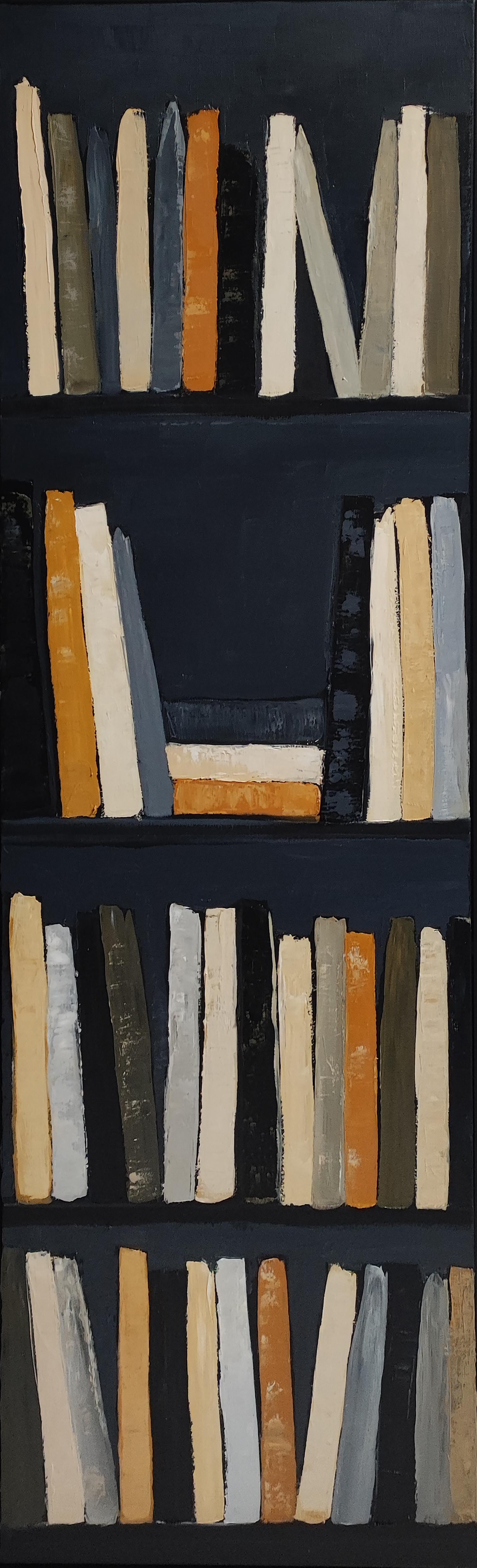 Chroniques de l'esprit, Astratto, Biblioteca nera, Espressionismo contemporaneo, Olio in vendita 14