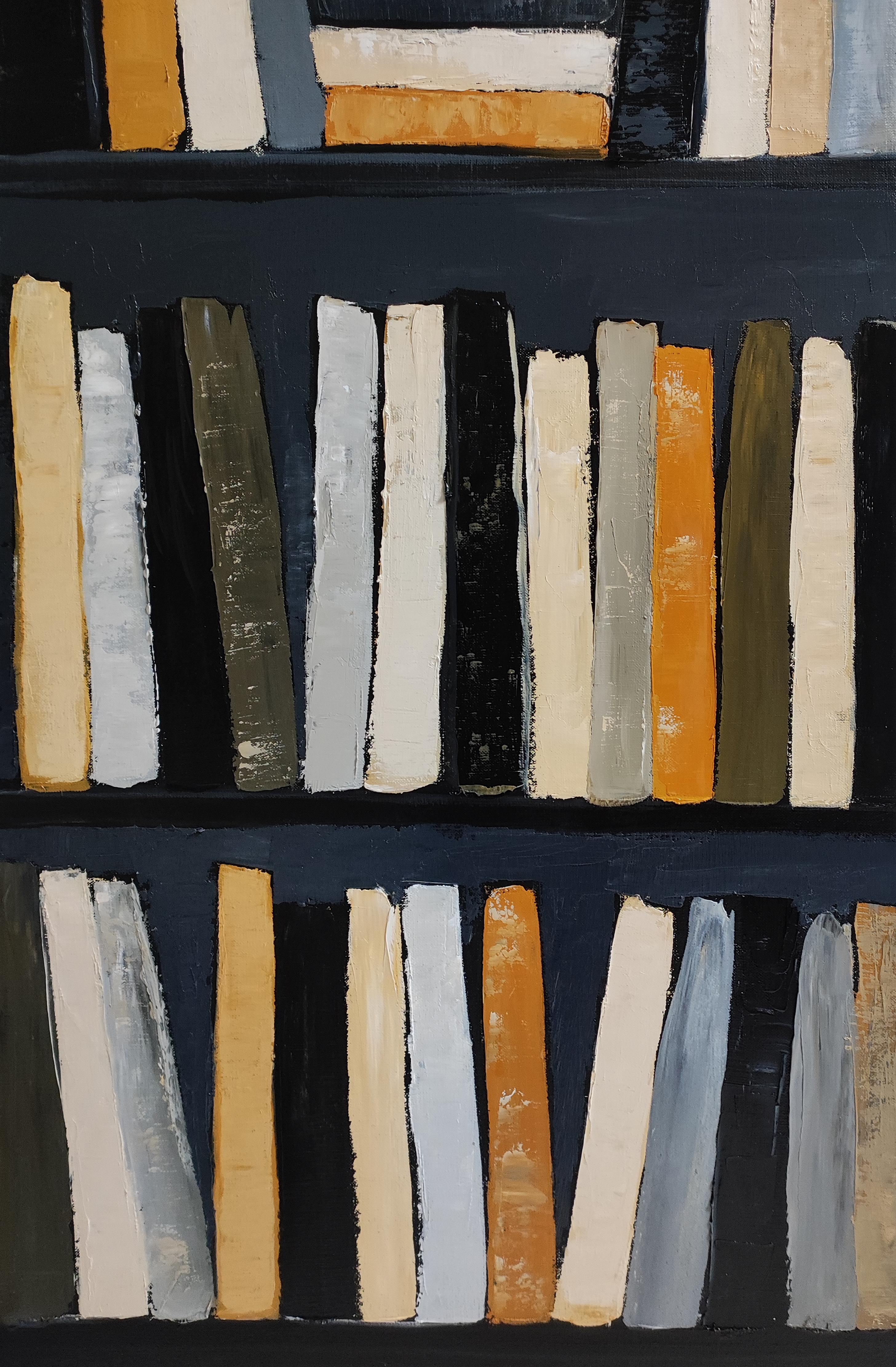 Chroniques de l'esprit, Astratto, Biblioteca nera, Espressionismo contemporaneo, Olio in vendita 2