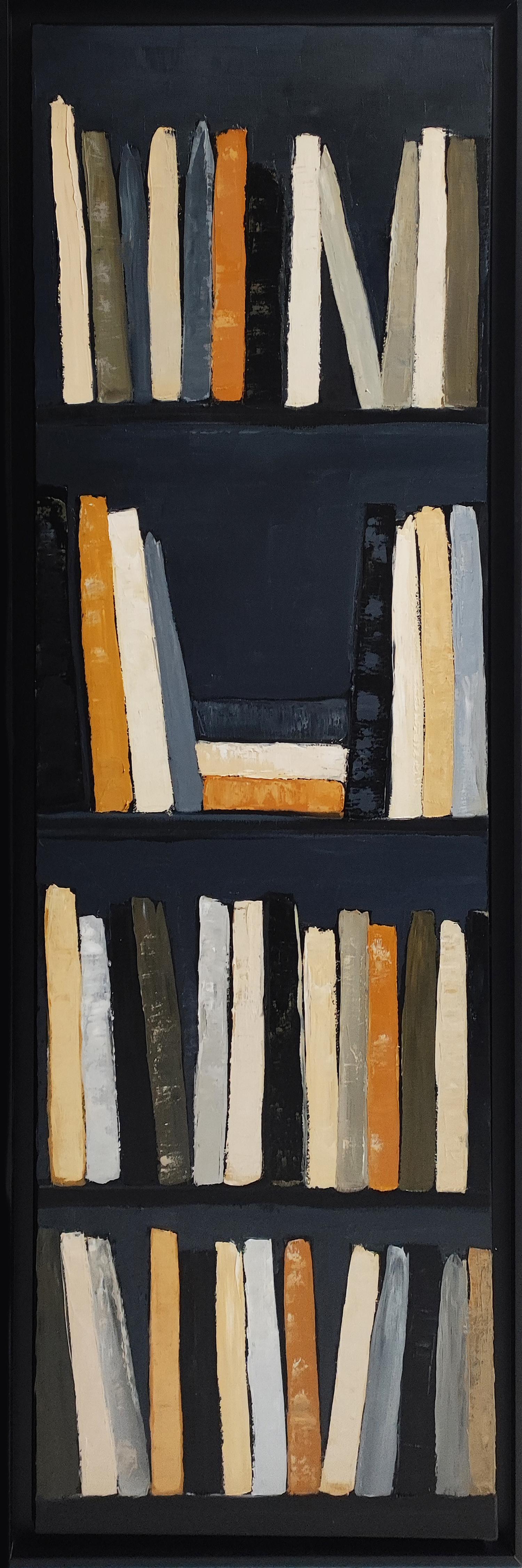 Abstract Painting di SOPHIE DUMONT - Chroniques de l'esprit, Astratto, Biblioteca nera, Espressionismo contemporaneo, Olio