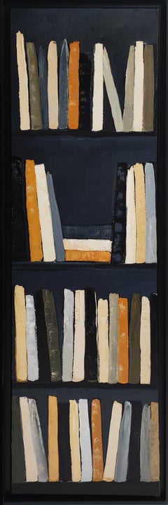 Chroniques de l'esprit, Abstract, Black Library, Expressionism Contemporary, Oil