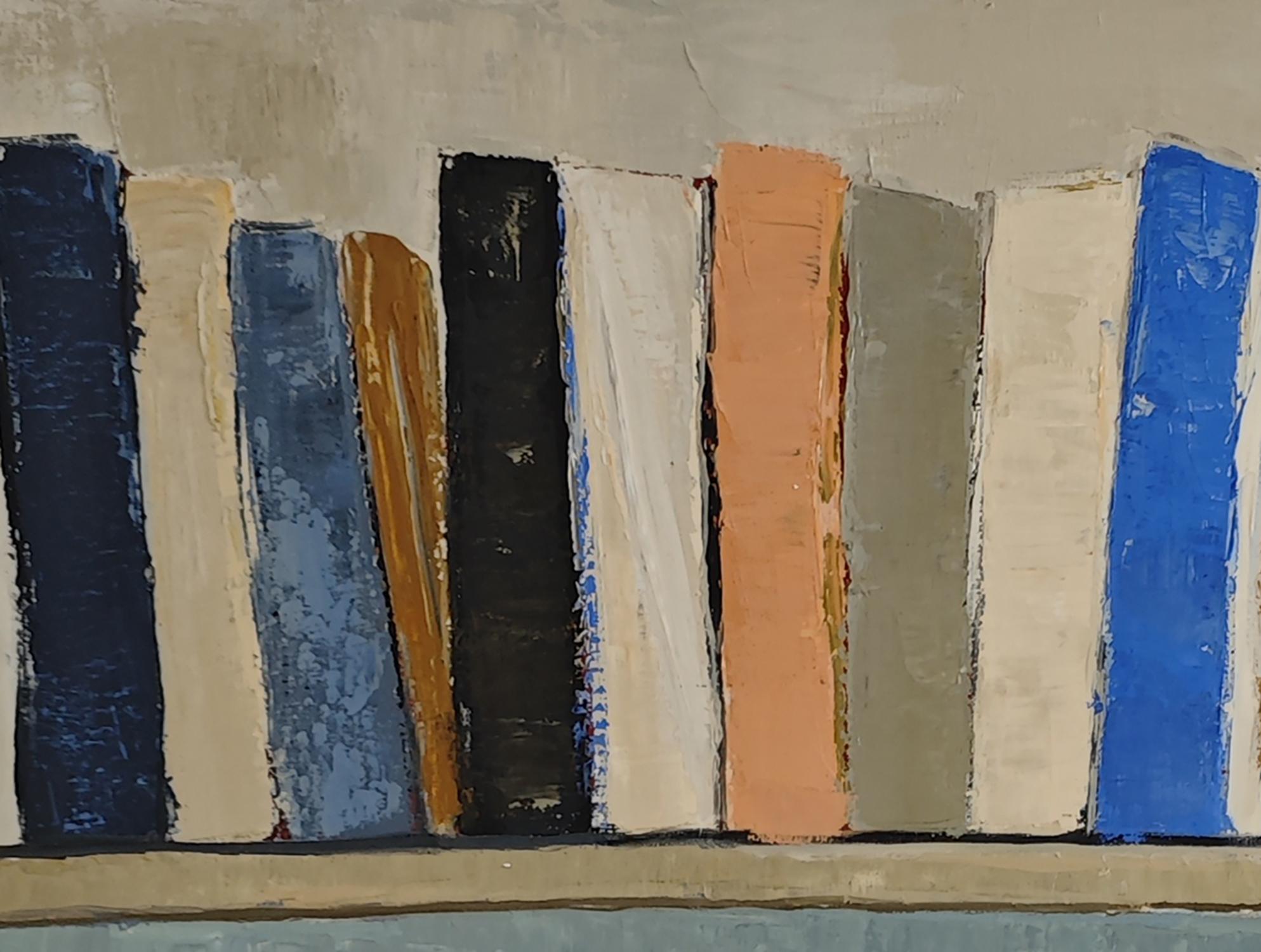 Clin d'oeil, Gran bodegón, Libros, Artista francés, Expresionismo, Contemporáneo en venta 2