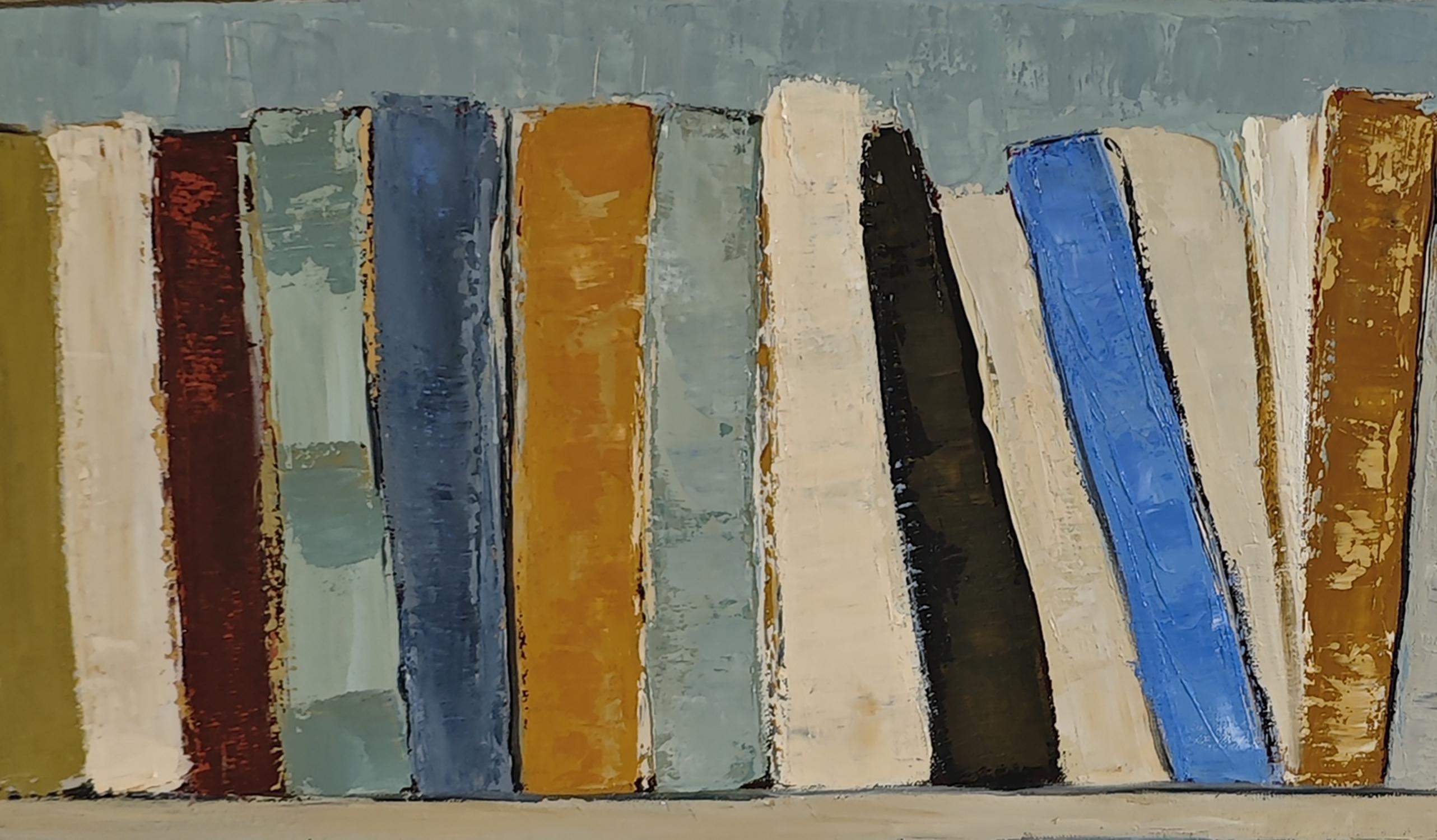 Clin d'oeil, Gran bodegón, Libros, Artista francés, Expresionismo, Contemporáneo en venta 4