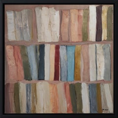 clin d'oeil, Stilleben, Bücher, Französischer Künstler, Expressionismus, Contemporary, Rosa