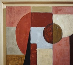 «Construction intime», pintura geométrica abstracta contemporánea de Sophie Dumont