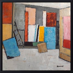 couleurs d'atelier, abstract, oil, contemporary, expressionism, french, colors