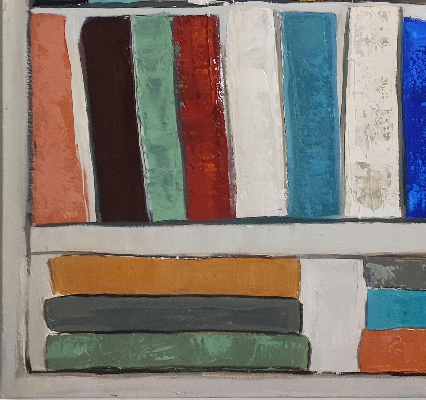 Cultura,  Biblioteca astratta, Francese, Espressionismo, Contemporaneo, multicolore in vendita 3