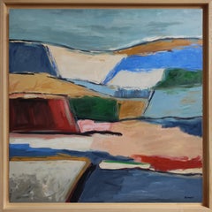 Paesaggio decostruito, campagna astratta Arte contemporanea, grande