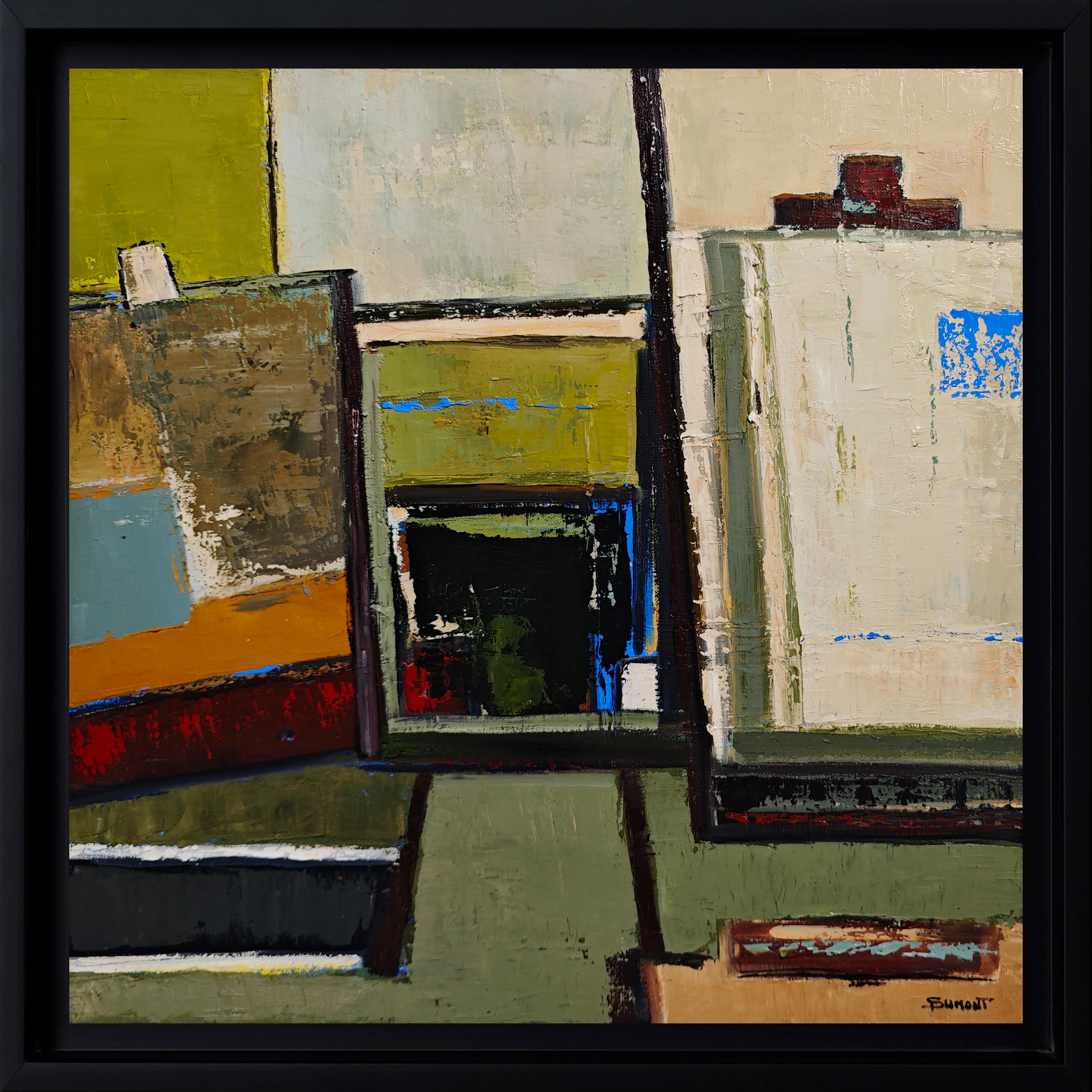 Dialogue des couleurs, Abstracto , óleo sobre lienzo, Expresionismo, Arte contemporáneo en venta 1