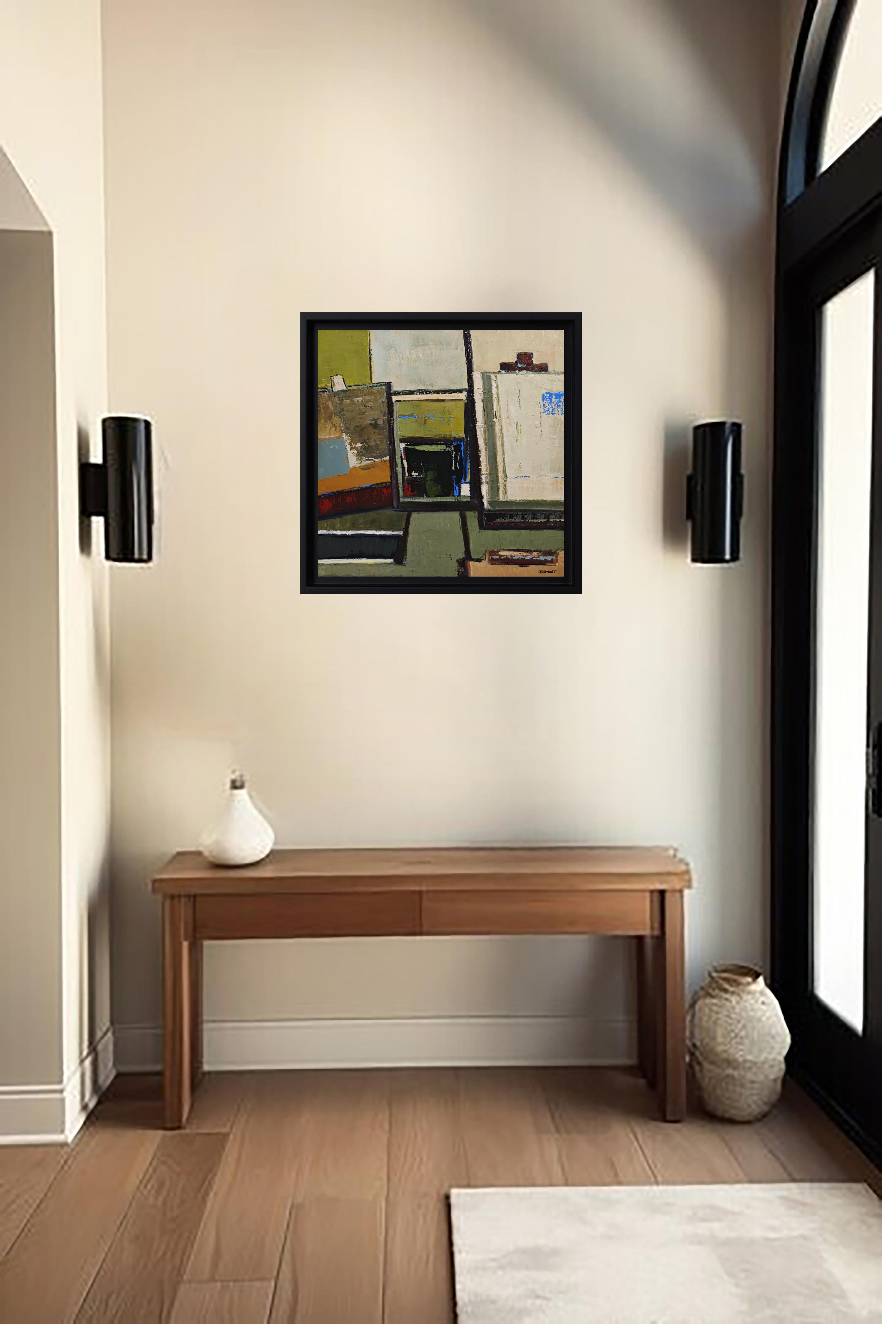 Dialogue des couleurs, Abstracto , óleo sobre lienzo, Expresionismo, Arte contemporáneo en venta 2