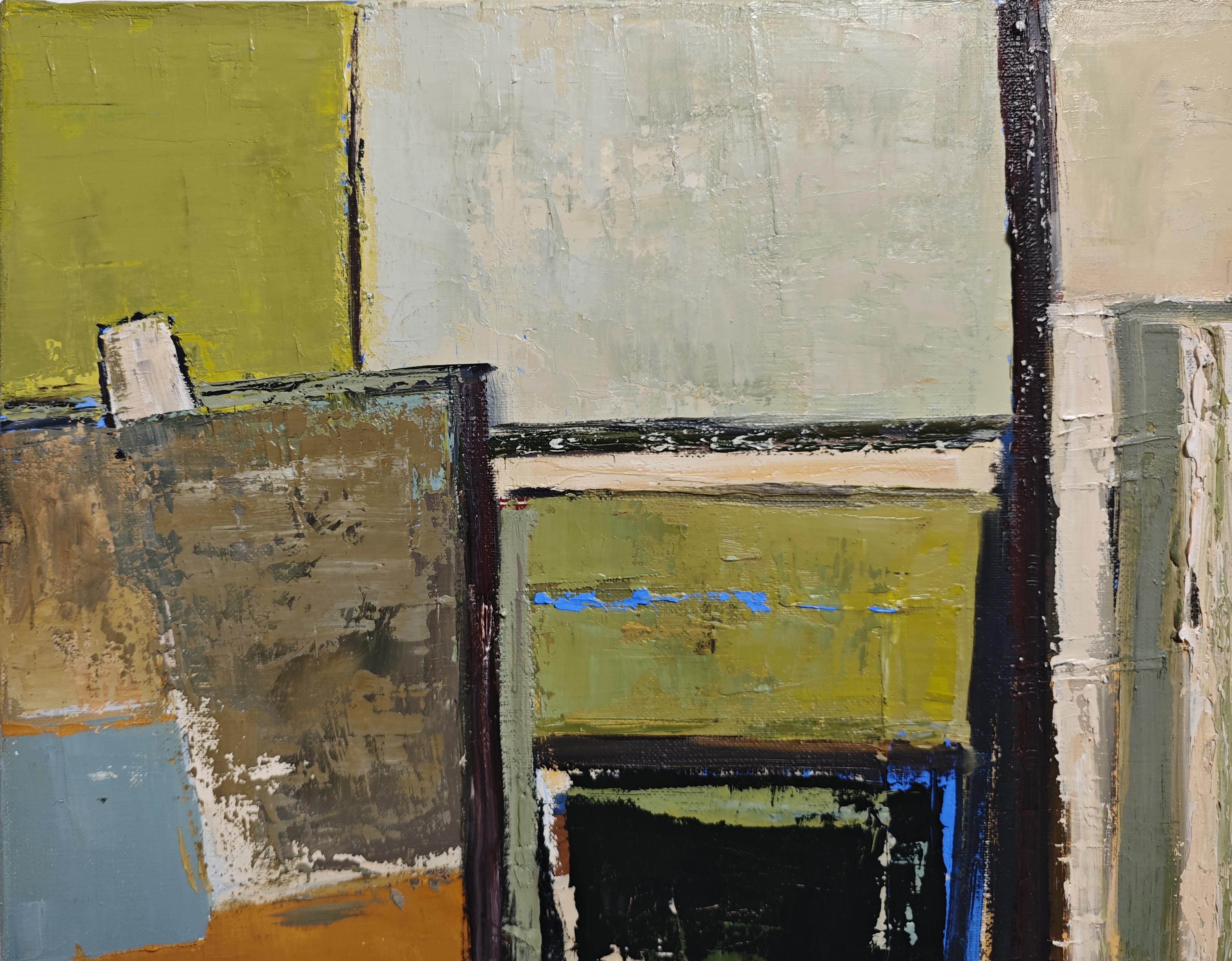 Dialogue des couleurs, Abstracto , óleo sobre lienzo, Expresionismo, Arte contemporáneo en venta 4