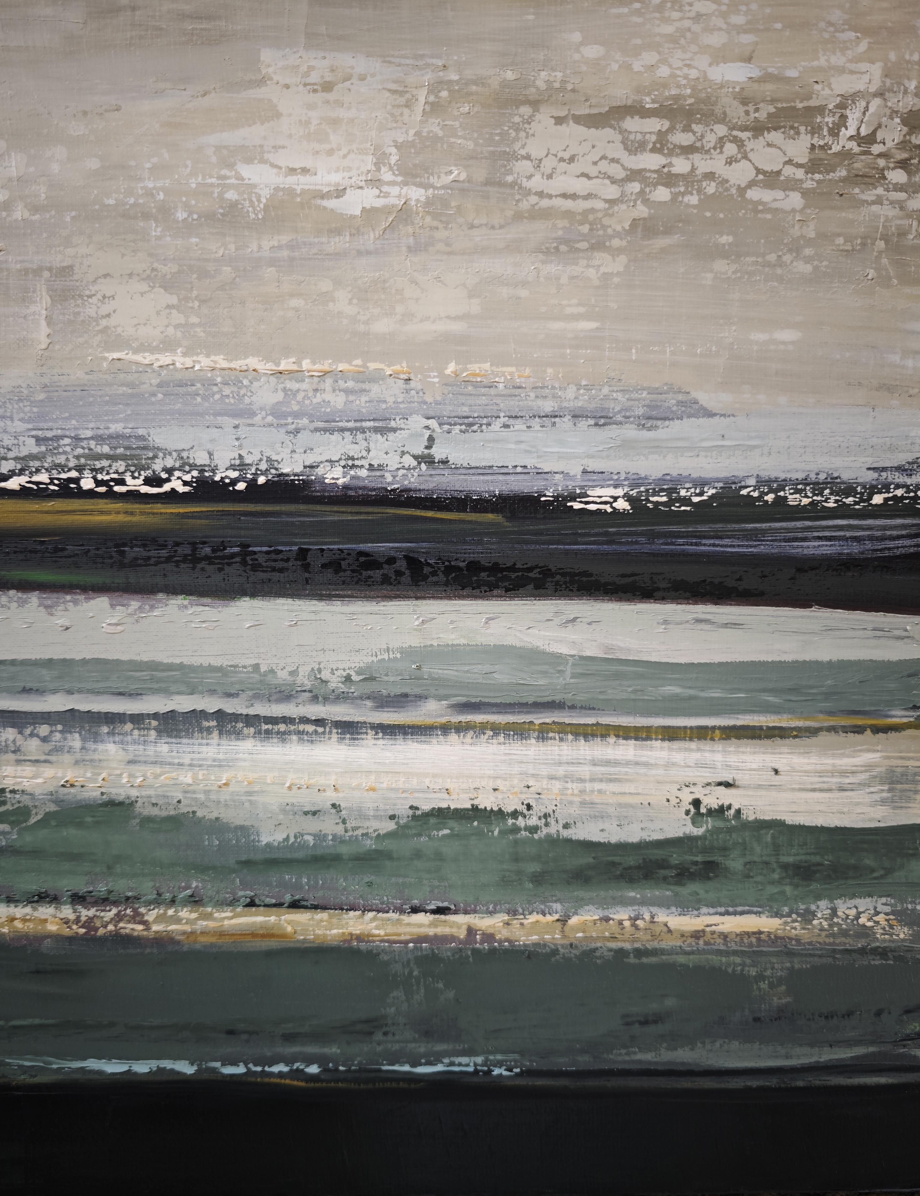 Framed in natural wood or black floater frame (your choice)
Signed – Certificate of authenticity – Ready to hang

About the Artist
Sophie Dumont is a French contemporary painter known for her refined, textured abstractions that draw from landscape,