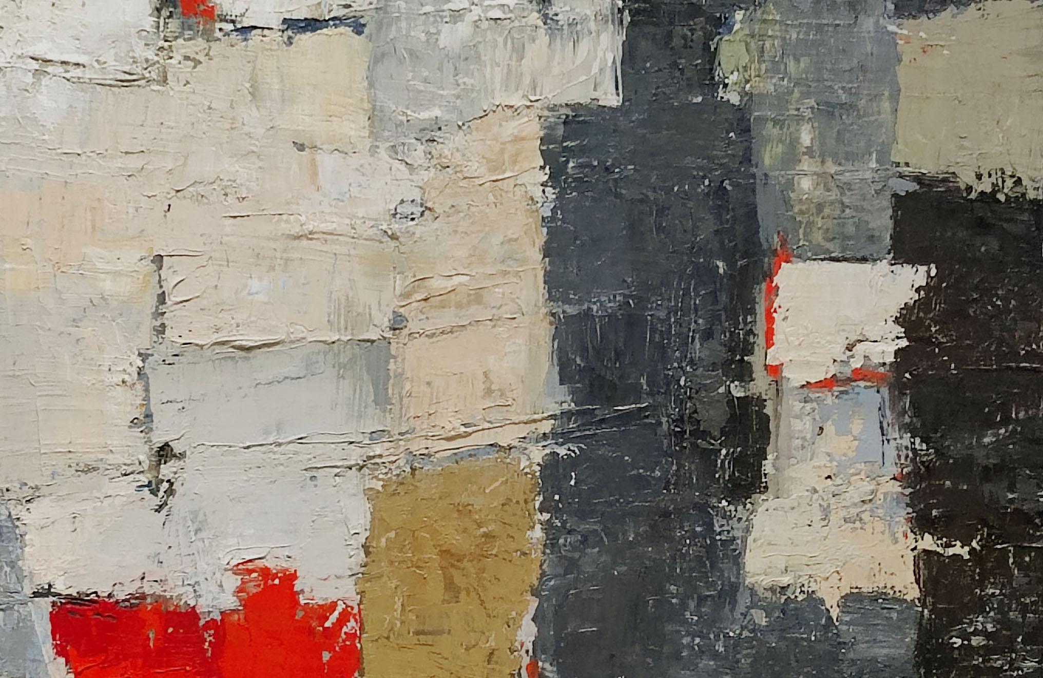 Dinamica, Pittura astratta, Olio su tela, Espressionismo, Texture, Arte francese in vendita 7