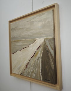Echappée lointaine Abstract Landscape, way, Contemporary, Modern, French, Tan