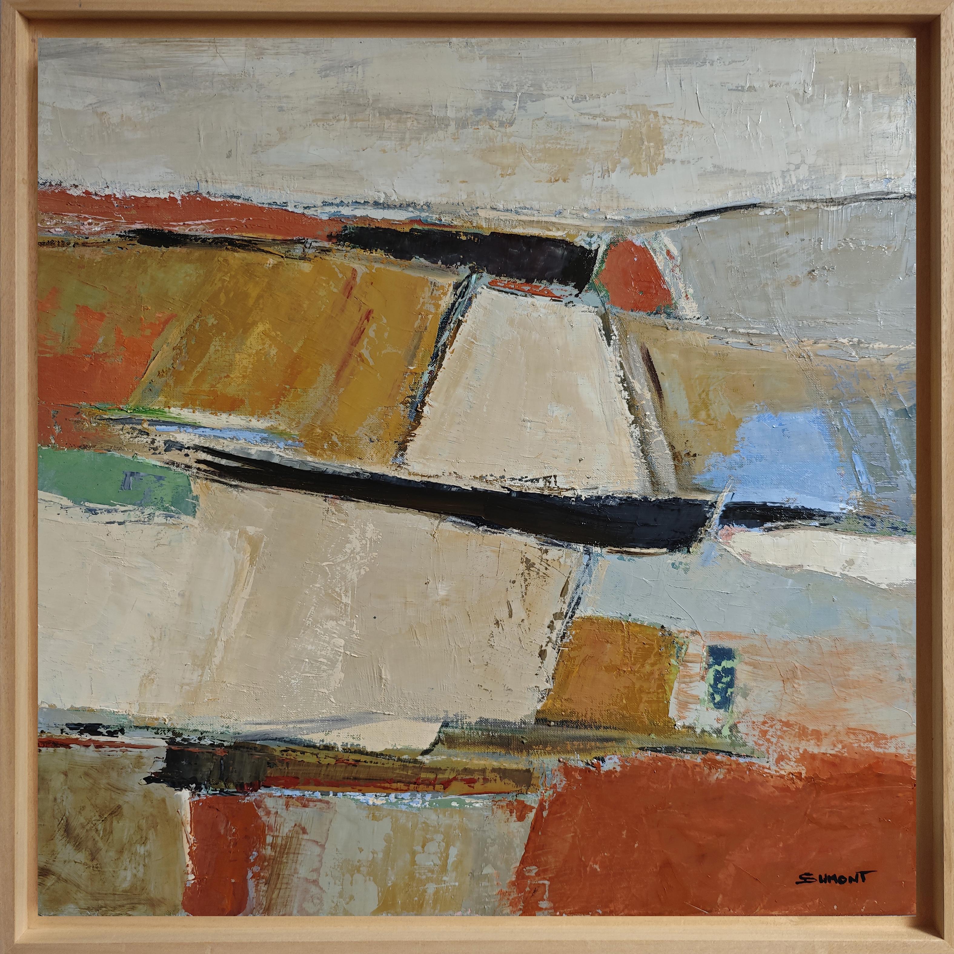 Echo of Lanscape, Abstract , oil, Contemporary, multicolor, french art, modern