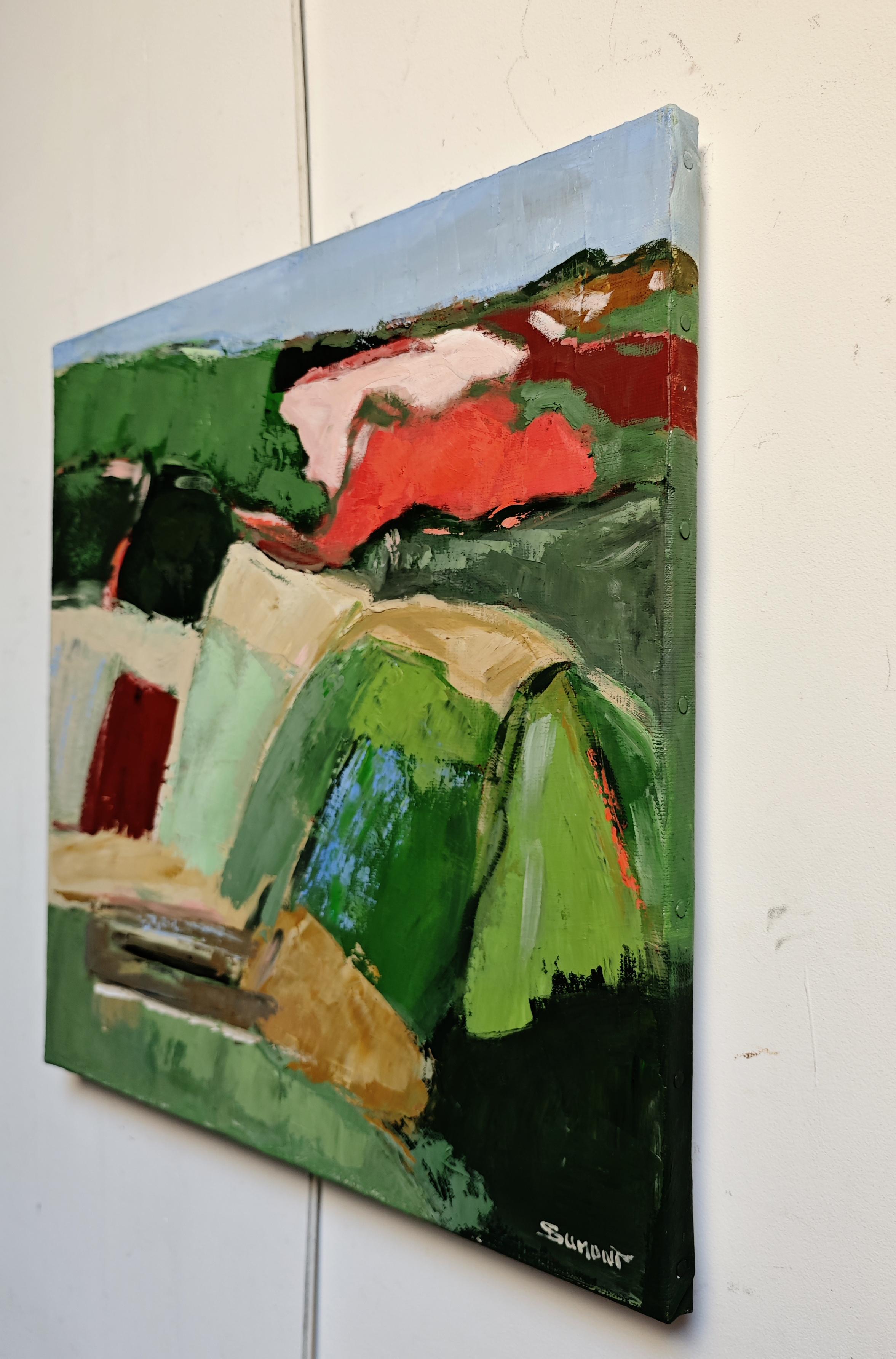 Eclats de verdure  Abstrakte Landschaften, Öl auf Leinwand, Expressionismus, Contemporary im Angebot 2