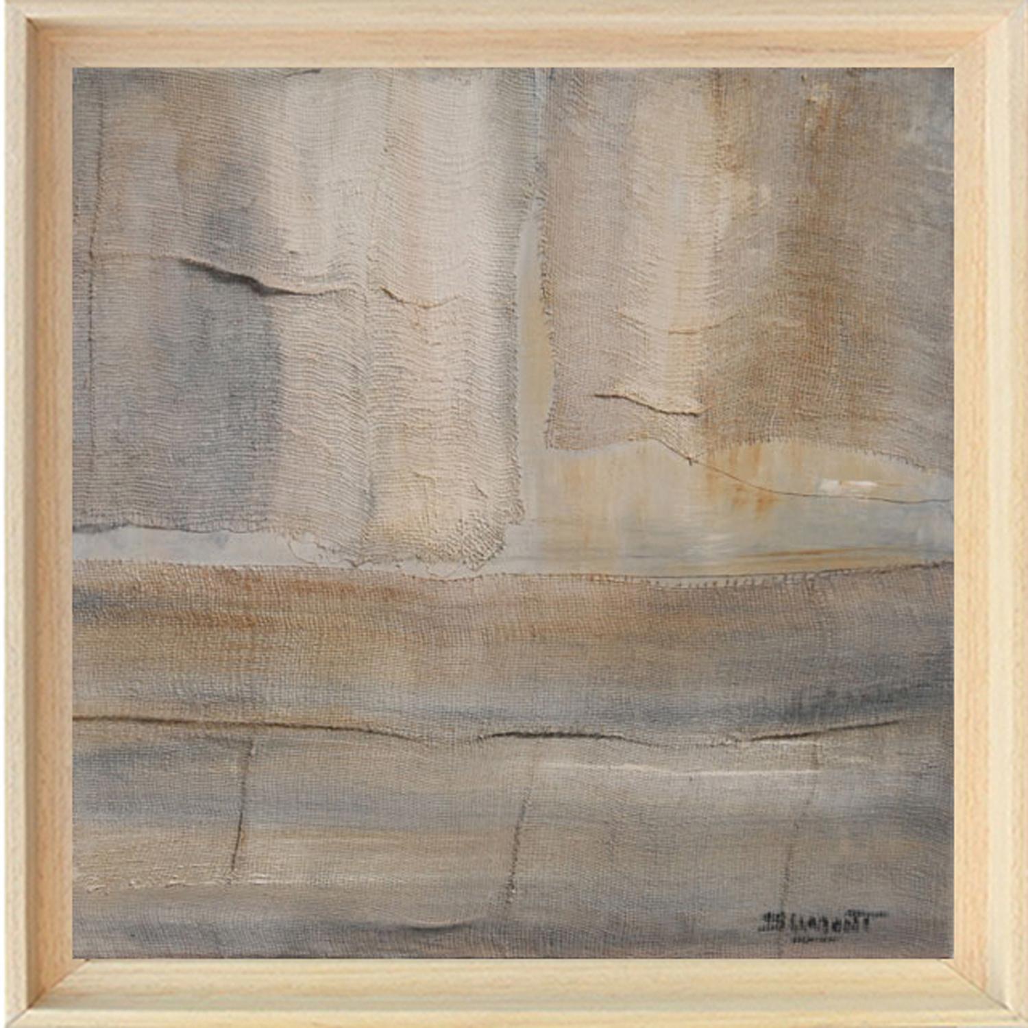 Abstract Painting SOPHIE DUMONT - Effets de Lumière, abstrait, huile et tissu sur toile, 2014