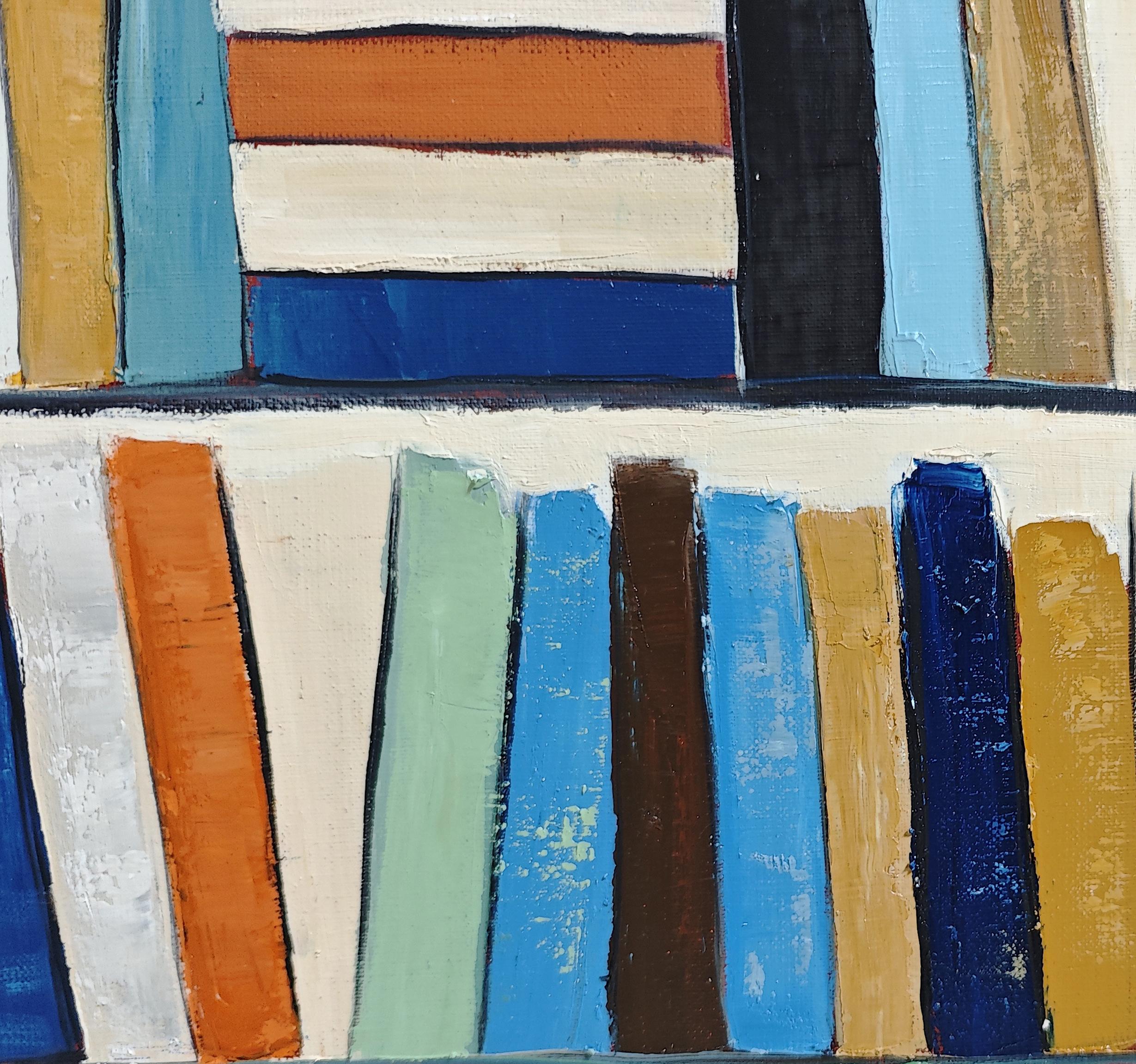 Sophie Dumont - Éloge de la Lecture (Lob des Lesens)
Öl auf Leinwand - 50 x 50 cm (19,68 x 19,68 Zoll)
Gerahmt: 57 x 57 cm (22,44 x 22,44 Zoll)
Wahlweise mit natürlichem Holz oder schwarzem Schweberahmen

In Éloge de la Lecture (Lob des Lesens)