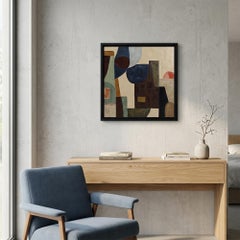 Enigma, peinture géométrique abstraite contemporaine de Sophie DUMONT