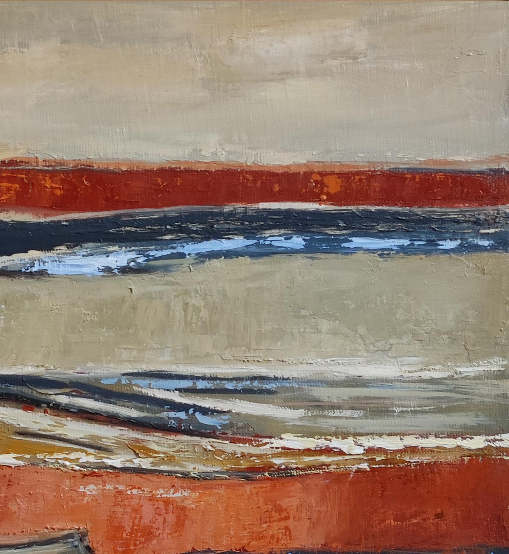Intraprendere,  Paesaggio astratto, olio su tela, Espressionismo, Contemporaneo - Painting Espressionismo astratto di SOPHIE DUMONT