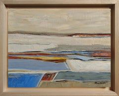 Entrelacs 4, Abstract, Landscape, Oil on canvas,  French artist, Contemporary