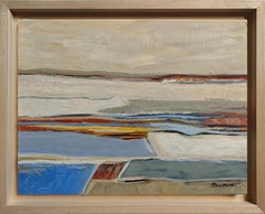 Entrelacs 4, Abstract, Landscape, Oil on canvas,  French artist, Contemporary