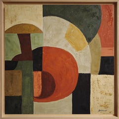 Epicentre, Contemporary Abstract Geometric Painting by Sophie Dumont