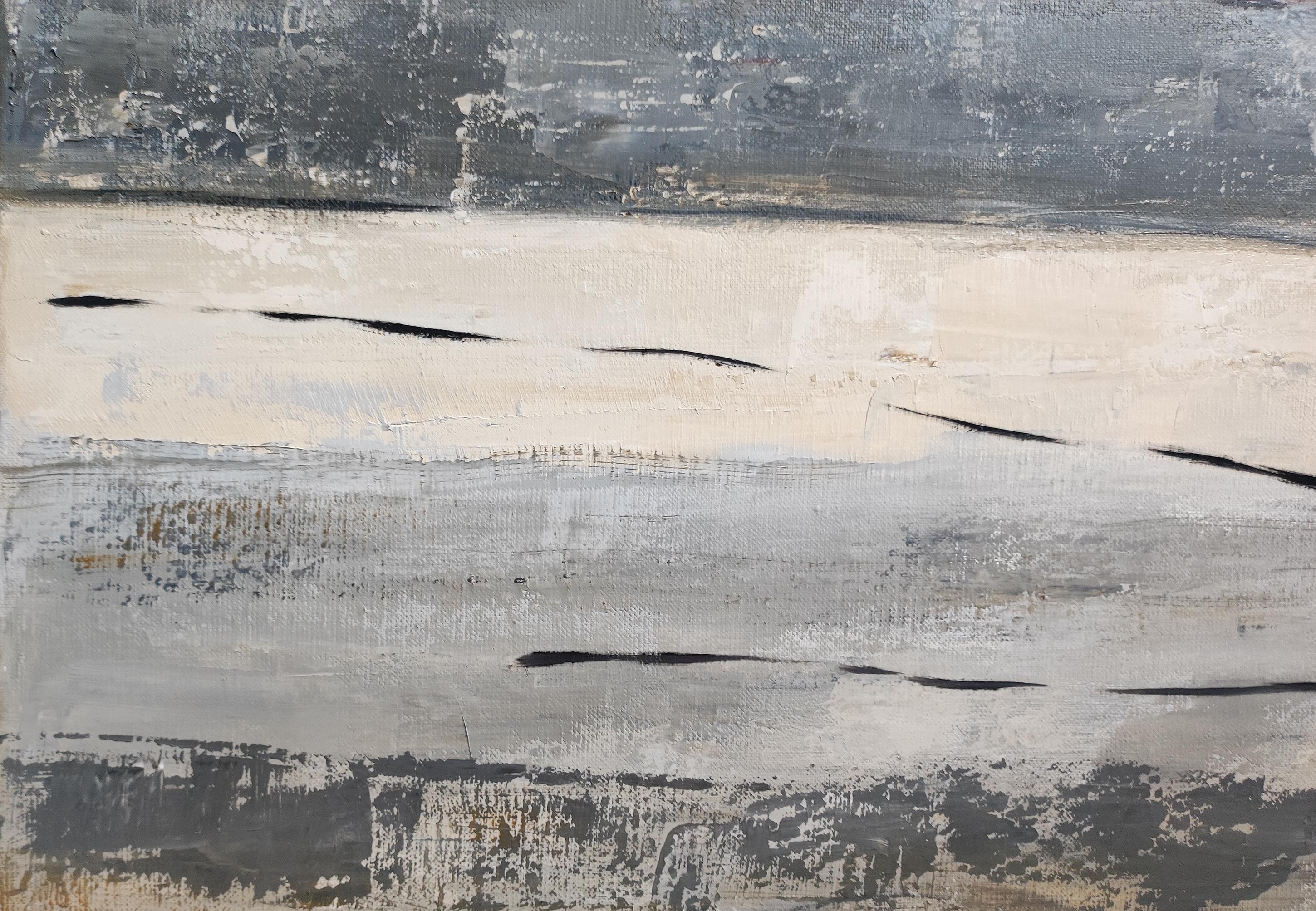 Luce evanescente, Paesaggio astratto, Contemporaneo, Moderno,  Minimalismo, Francese in vendita 4