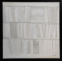 Exploration, Abstrait blanc, Huile, Monochrome, Contemporain, Année 2024, Moderne