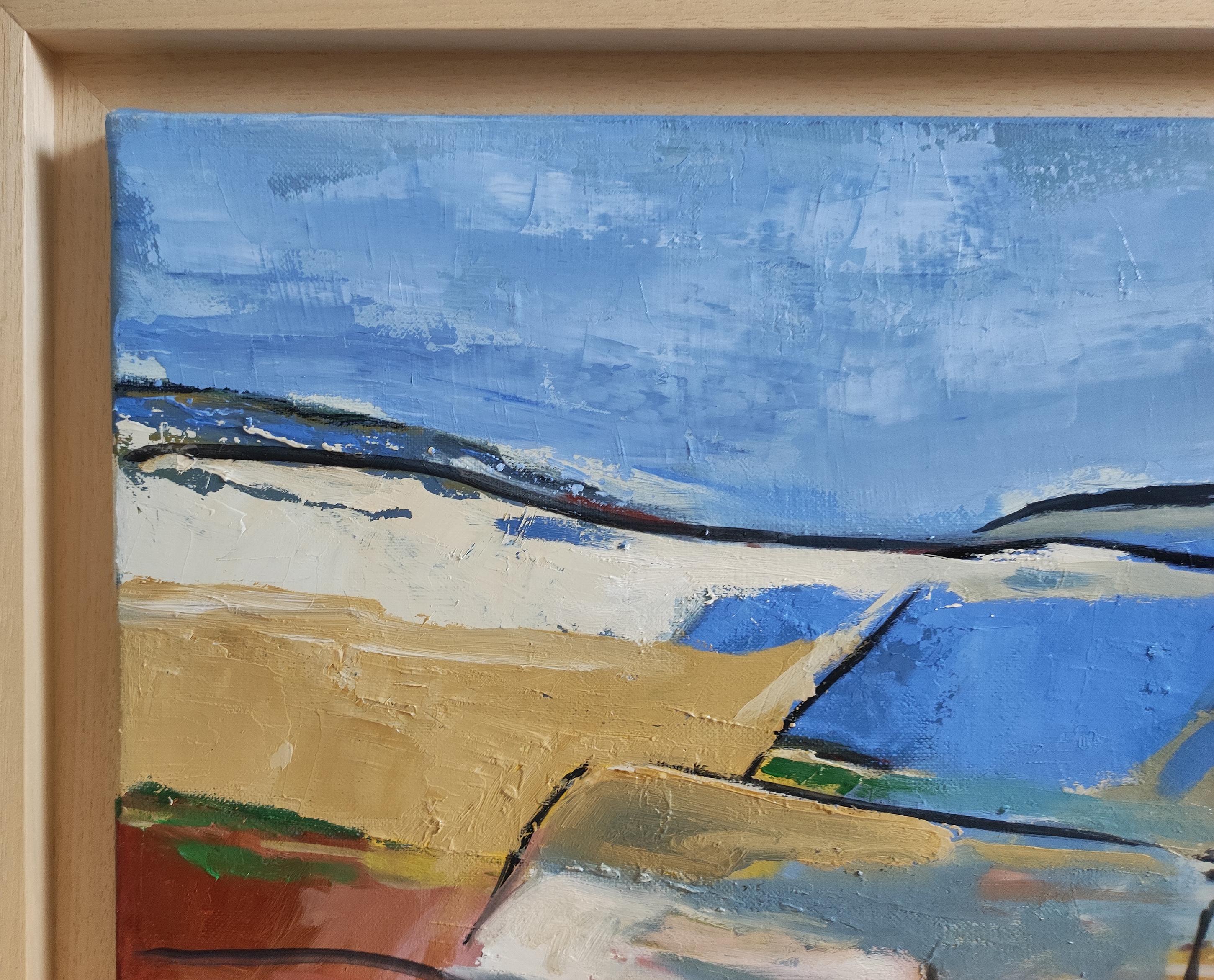 Campi festivi Paesaggio astratto, Campagna, Contemporaneo, Olio, Francese moderno 4