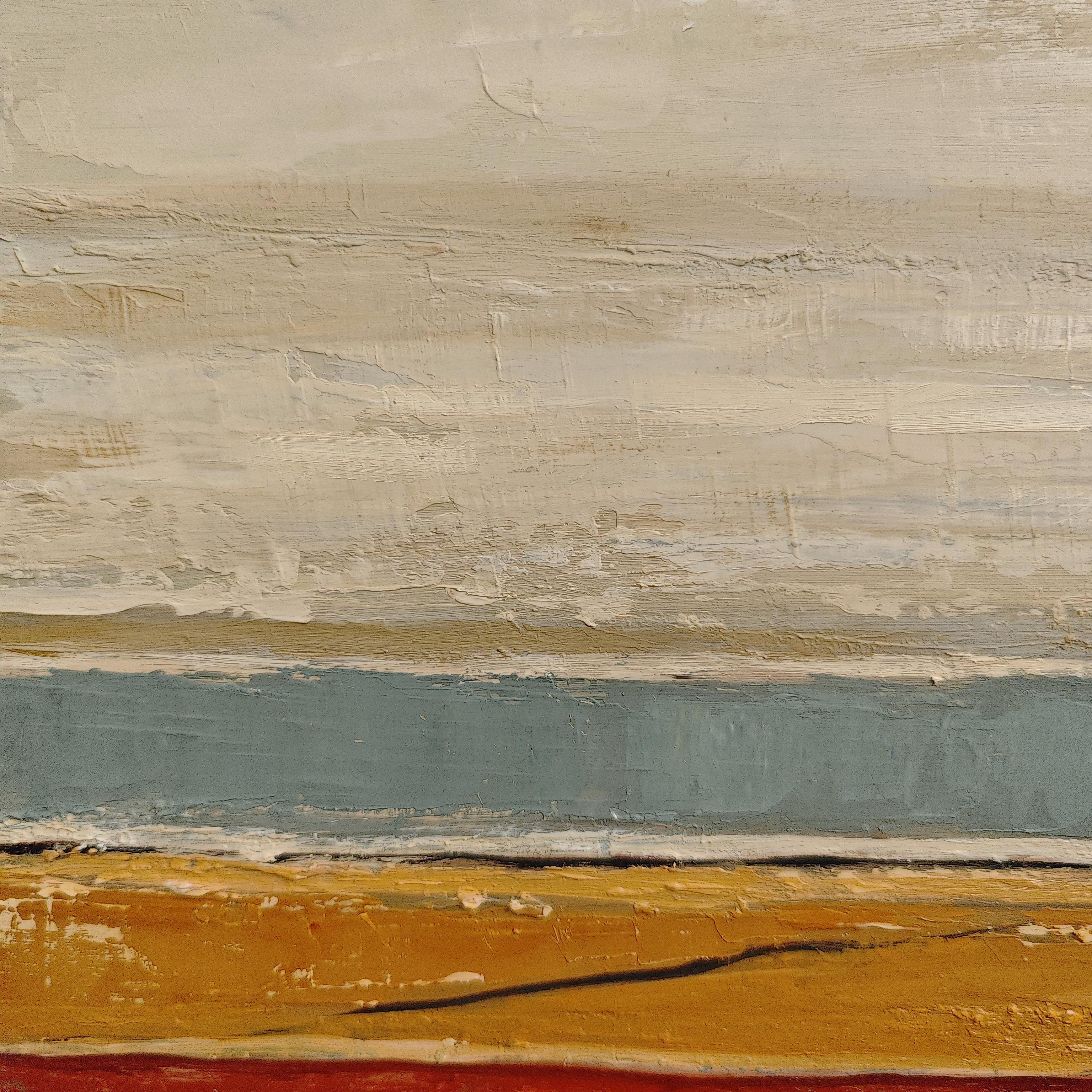 Fusion der Elemente, Abstrakt, Landschaft, Contemporary, Öl, Französisch, strukturiert im Angebot 5