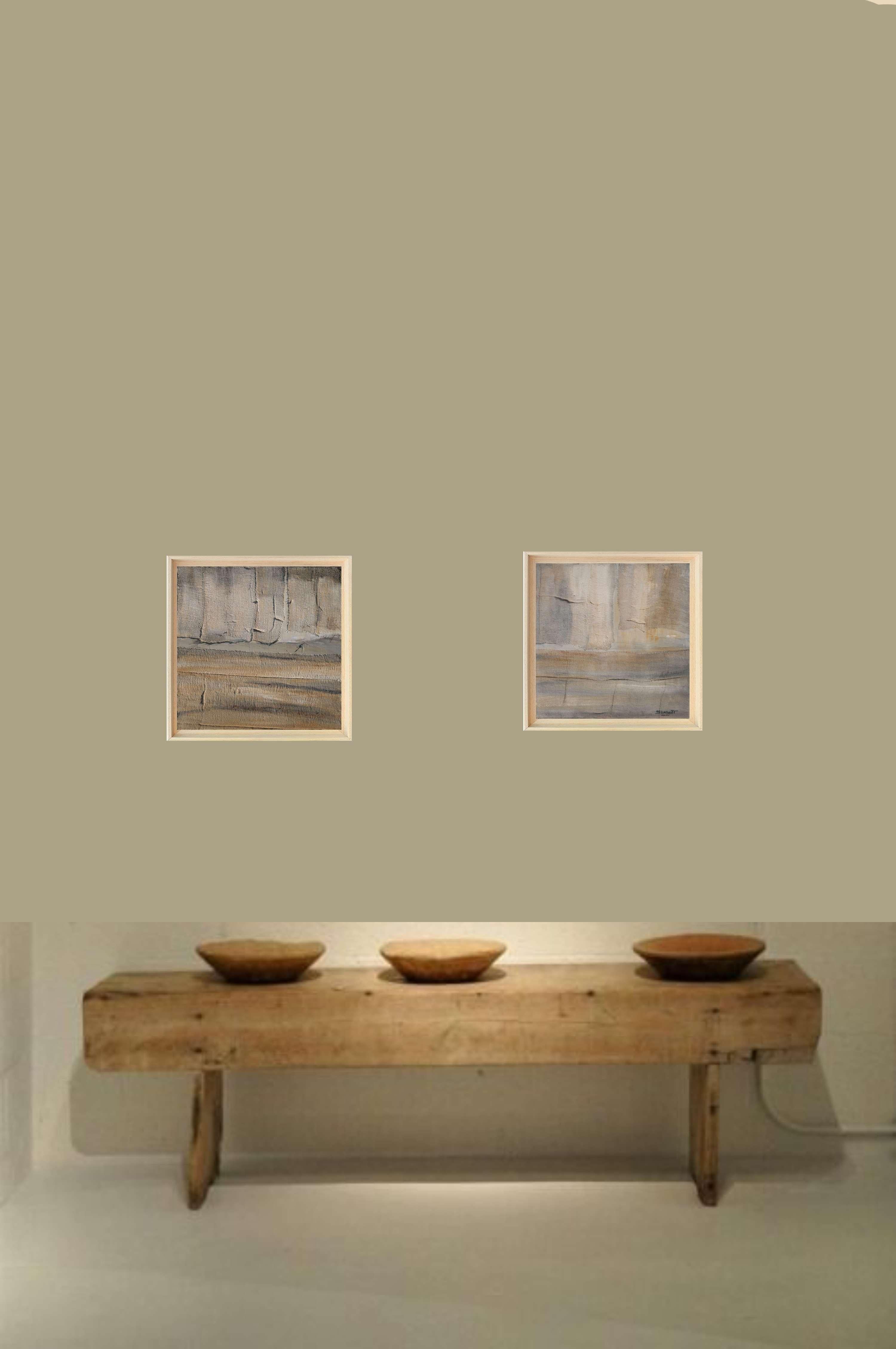 Grimoires, Astratto, Olio e collage su tela, Minimalismo, Espressionismo in vendita 3
