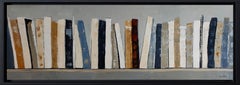 Guardianes del conocimiento, Biblioteca abstracta, óleo, Expresionismo, Arte contemporáneo