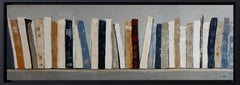 Hüter des Wissens, Abstrakte Bibliothek, Öl, Expressionismus, Zeitgenössische Kunst