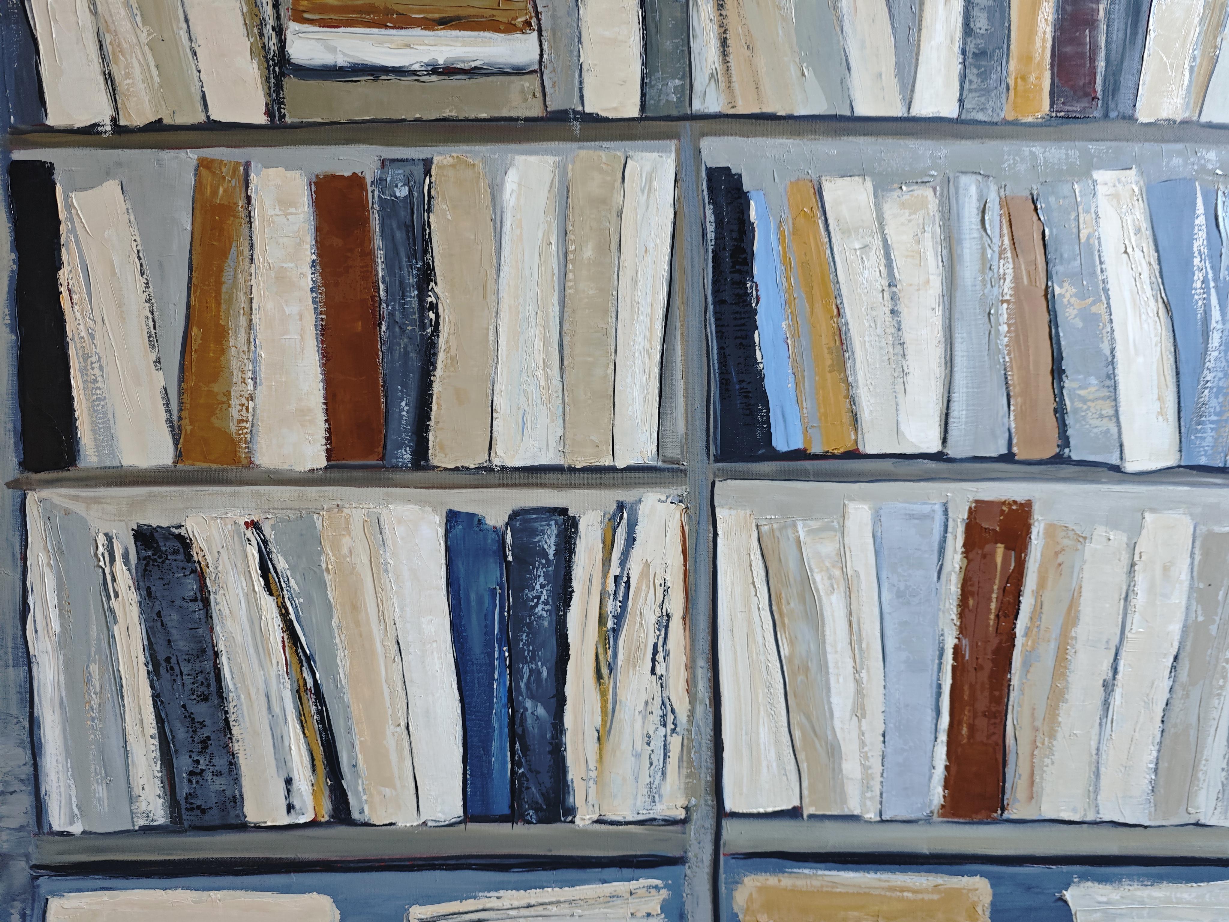 SOPHIE DUMONT - Harmonie Littéraire Oil Painting, Textured Abstract ...