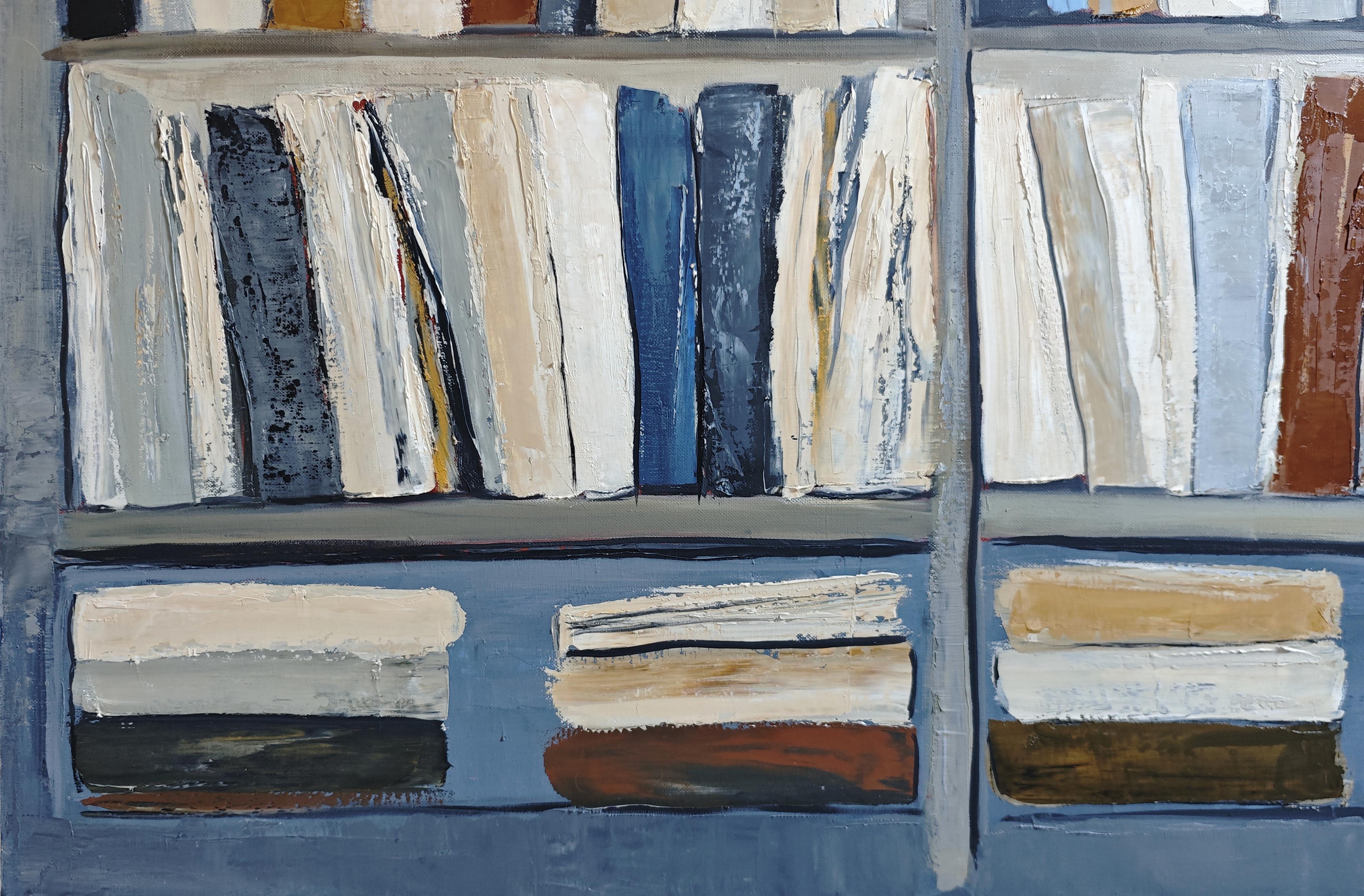SOPHIE DUMONT - Harmonie Littéraire Oil Painting, Textured Abstract ...
