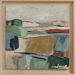 Horizon, Abstract Countryside, Contemporary, Oil on canvas, French